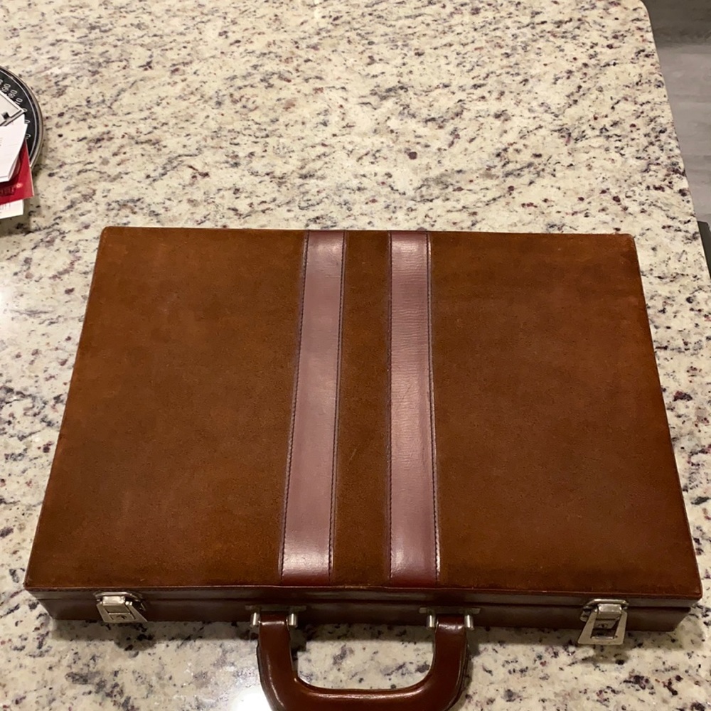 Vintage leather briefcase Aer2 German